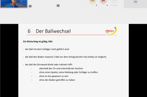 Referent Sven Widmann w&auml;hrend des Kurses - Bild: DSQV