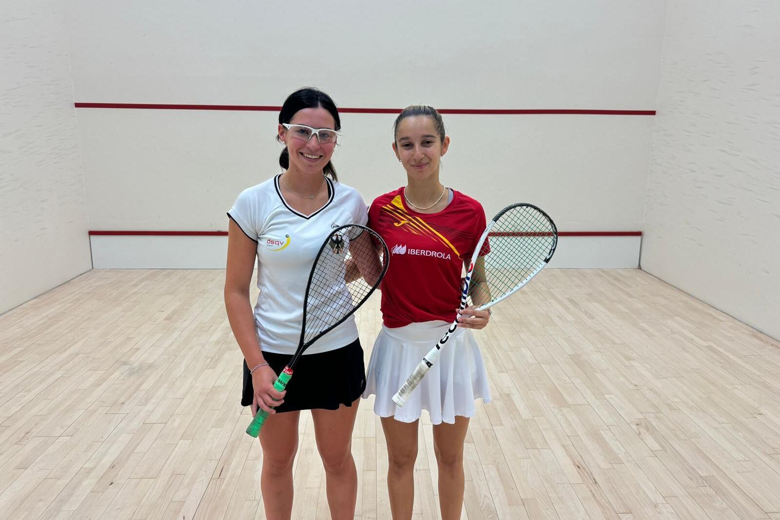 Maya Weishar (li) mit ihrer Gegnerin Sofia Mateos - Bild: DSQV