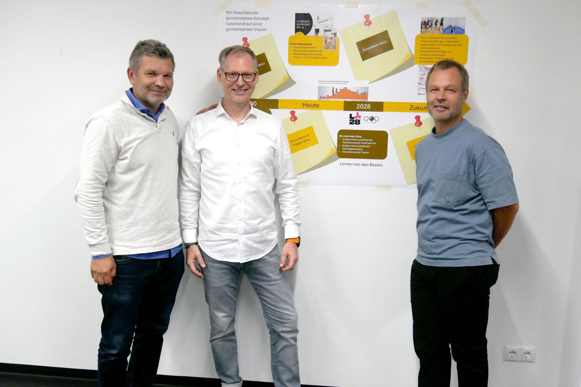 Das Hamburger Projektteam (v.l.n.r.): Martin Meyer, Ralph Faust und Simon Frenz - Bild: DSQV - Lennard Jessen