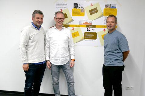 Das Hamburger Projektteam (v.l.n.r.): Martin Meyer, Ralph Faust und Simon Frenz - Bild: DSQV - Lennard Jessen