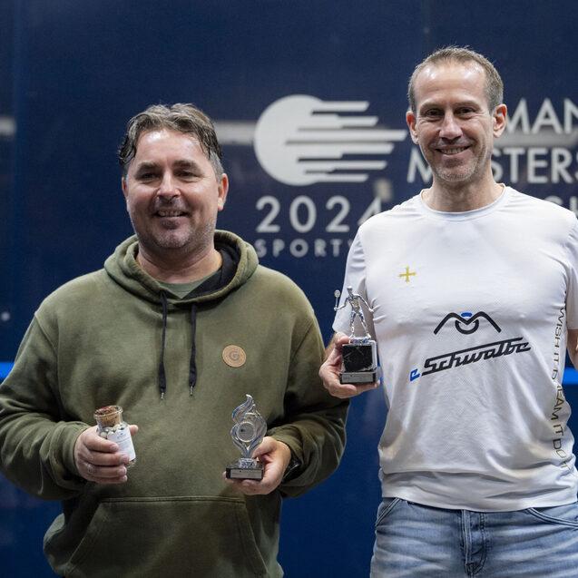 Die Finalisten der M55+, Andreas Omlor (li) und Thomas Gr&uuml;bel (re) - Bild: Henning Angerer