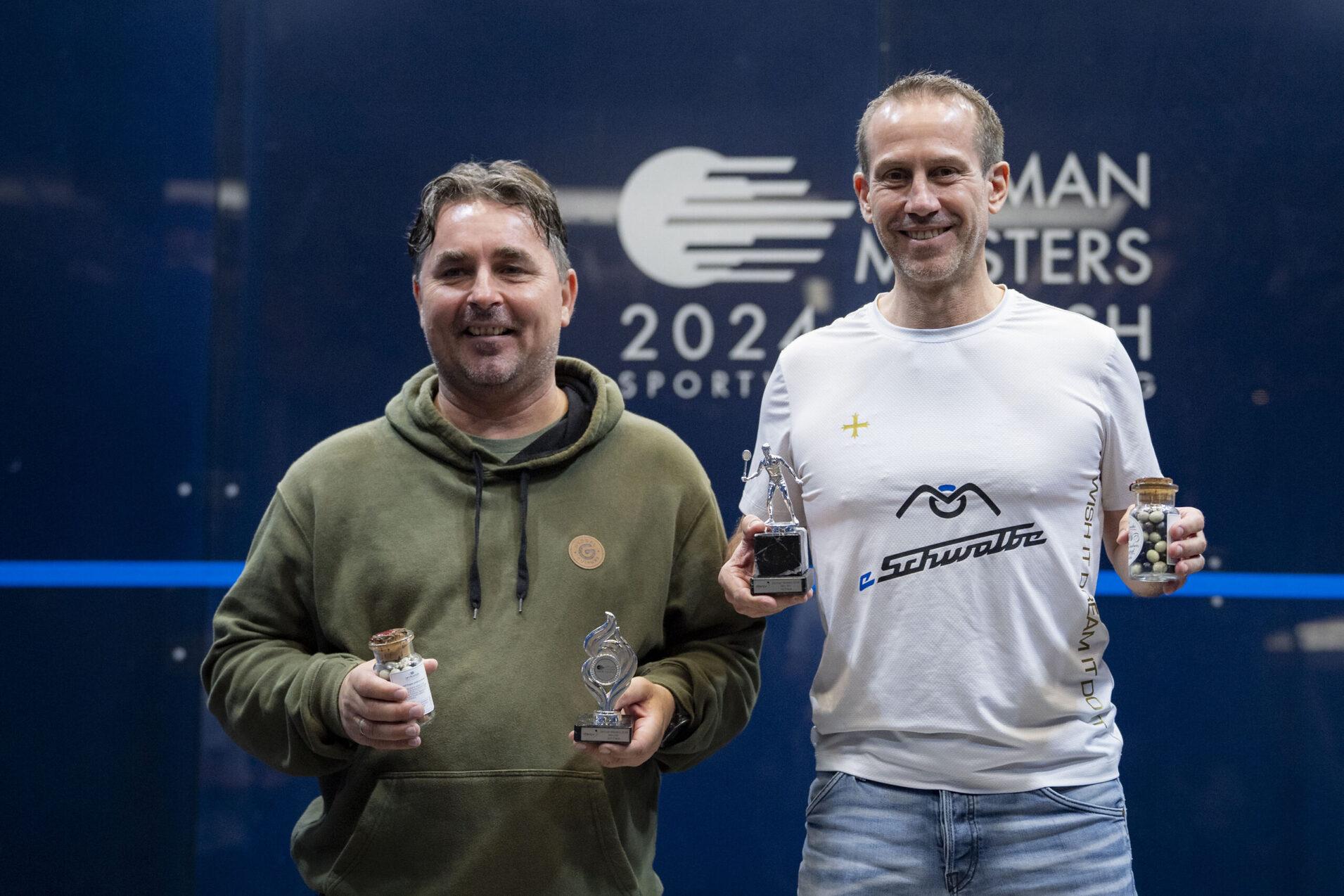 Die Finalisten der M55+, Andreas Omlor (li) und Thomas Gr&uuml;bel (re) - Bild: Henning Angerer