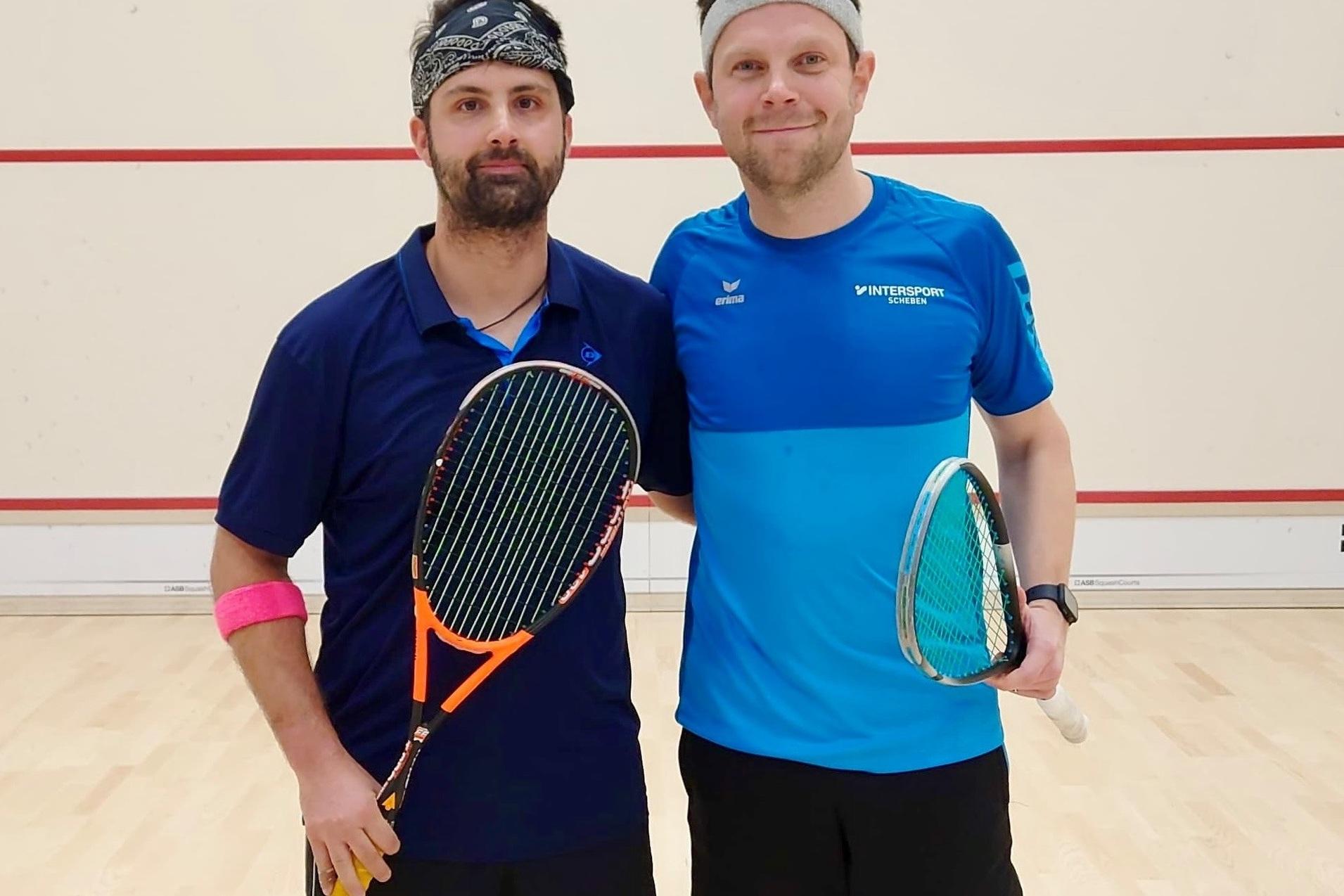 Markus Herrmann (re) und Fernando Llusi&aacute; de Castro, die beiden Finalisten des A-Feldes -Bild: Katharina Bau&szlig;