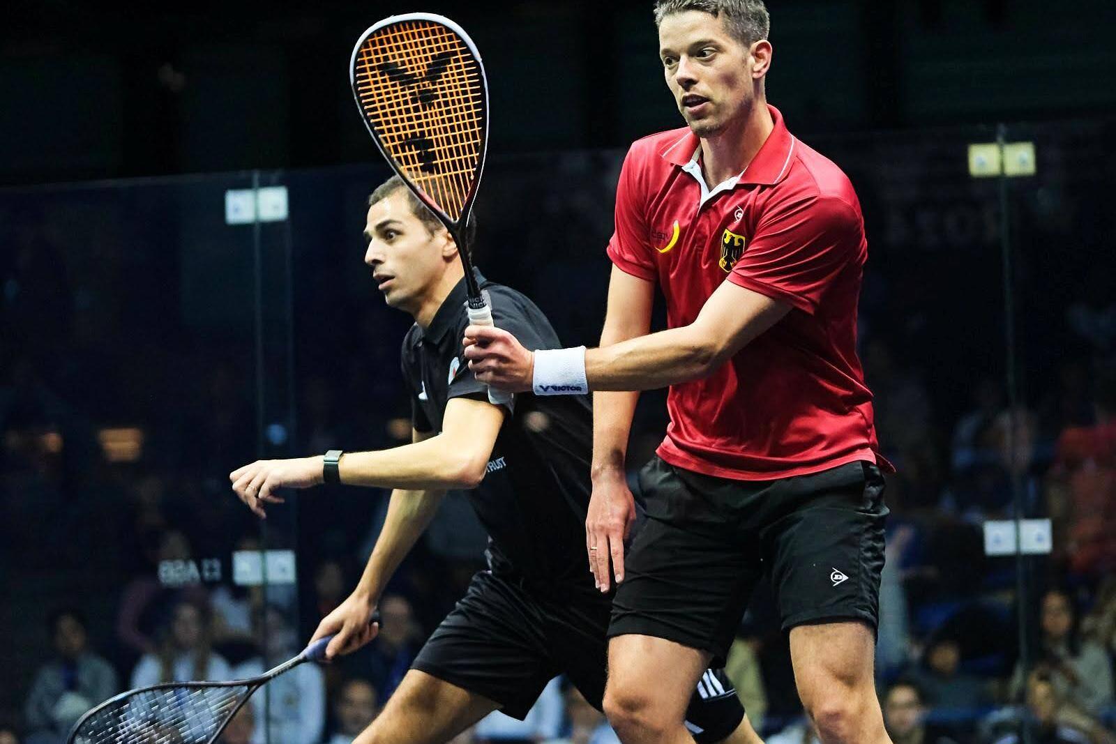 Raphael Kandra (re) im Duell mit Ali Farag - Bild: Steve Cubbins