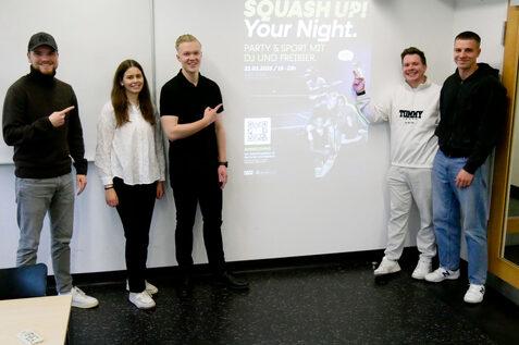 Am 22. M&auml;rz 2025 findet in Hamburg ein Squashturnier f&uuml;r Studenten mit dem Namen "#SQUASH UP Your Night!" statt - Bild: DSQV - Lennard Jessen