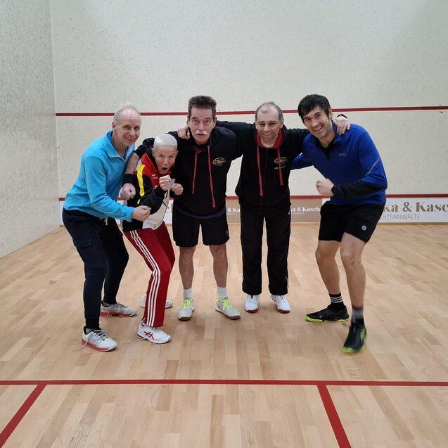 In N&uuml;rnberg herrschte beste Stimmung bei den Squash-Masters - Bild: Jasmin Steigerwald