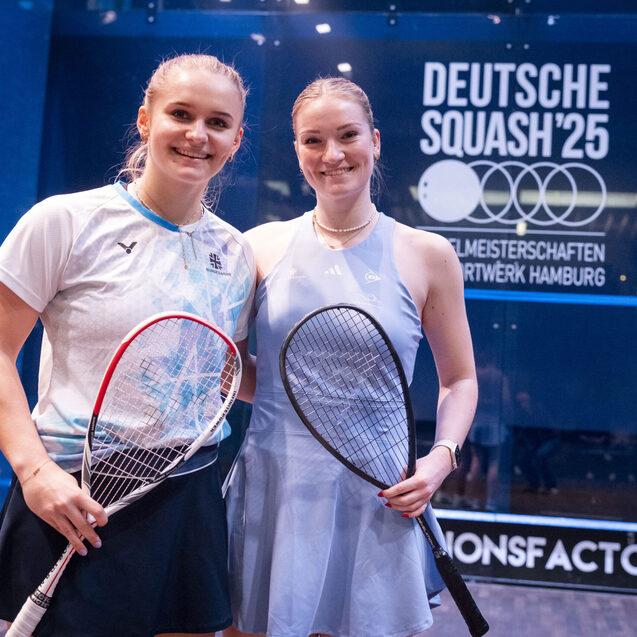 Die beiden DEM-Finalistinnen Saskia Beinhard (re) und Katerina Tycova - Bild: Henning Angerer