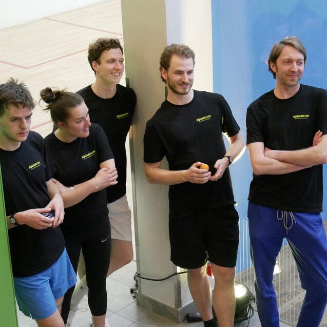 Das Trainerteam vor Ort hatte erheblichen Anteil am Gelingen des SQUASH UP! Your Night. - Events - Bild: DSQV - Lennard Jessen