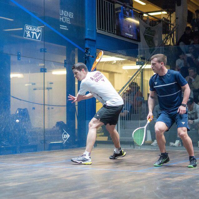 Raphael Kandra (li) und Daniel Poleshchuk - Bild: PSA Squash Tour