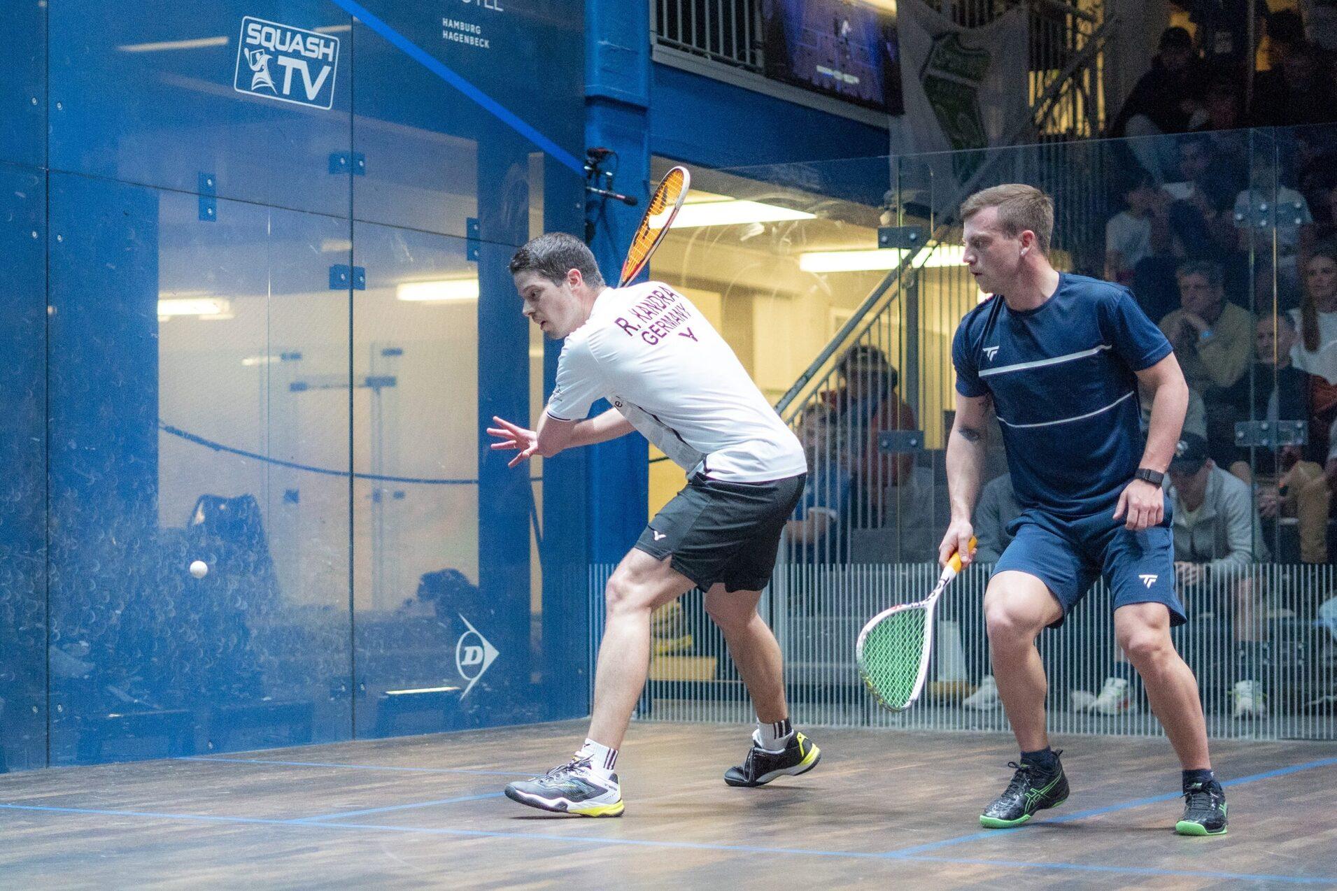 Raphael Kandra (li) und Daniel Poleshchuk - Bild: PSA Squash Tour