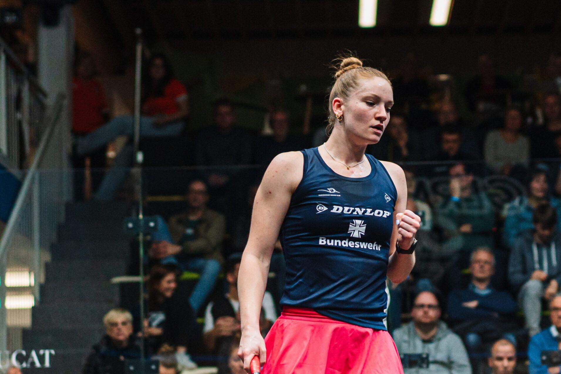 Saskia Beinhard erreichte bei den German Open 2024 das Viertelfinale - Bild: PSA Squash Tour