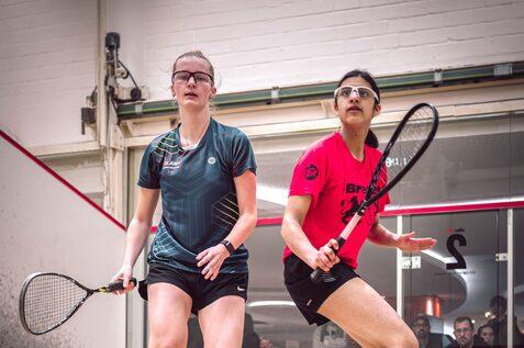 Dahlia Cherian (re) gewinnt das M&auml;chen U15-U19-Finale gegen Alina Rei&szlig;enauer - Bild: Stefan Rohlfs