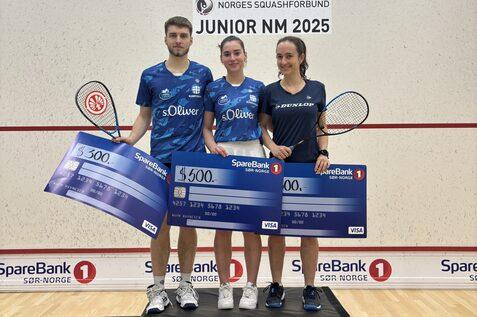 In Norwegen erfolgreich (v.l.n.r.): Finn-Lennart Koch, Maya Weishar und Aylin G&uuml;nsav - Bild: DSQV