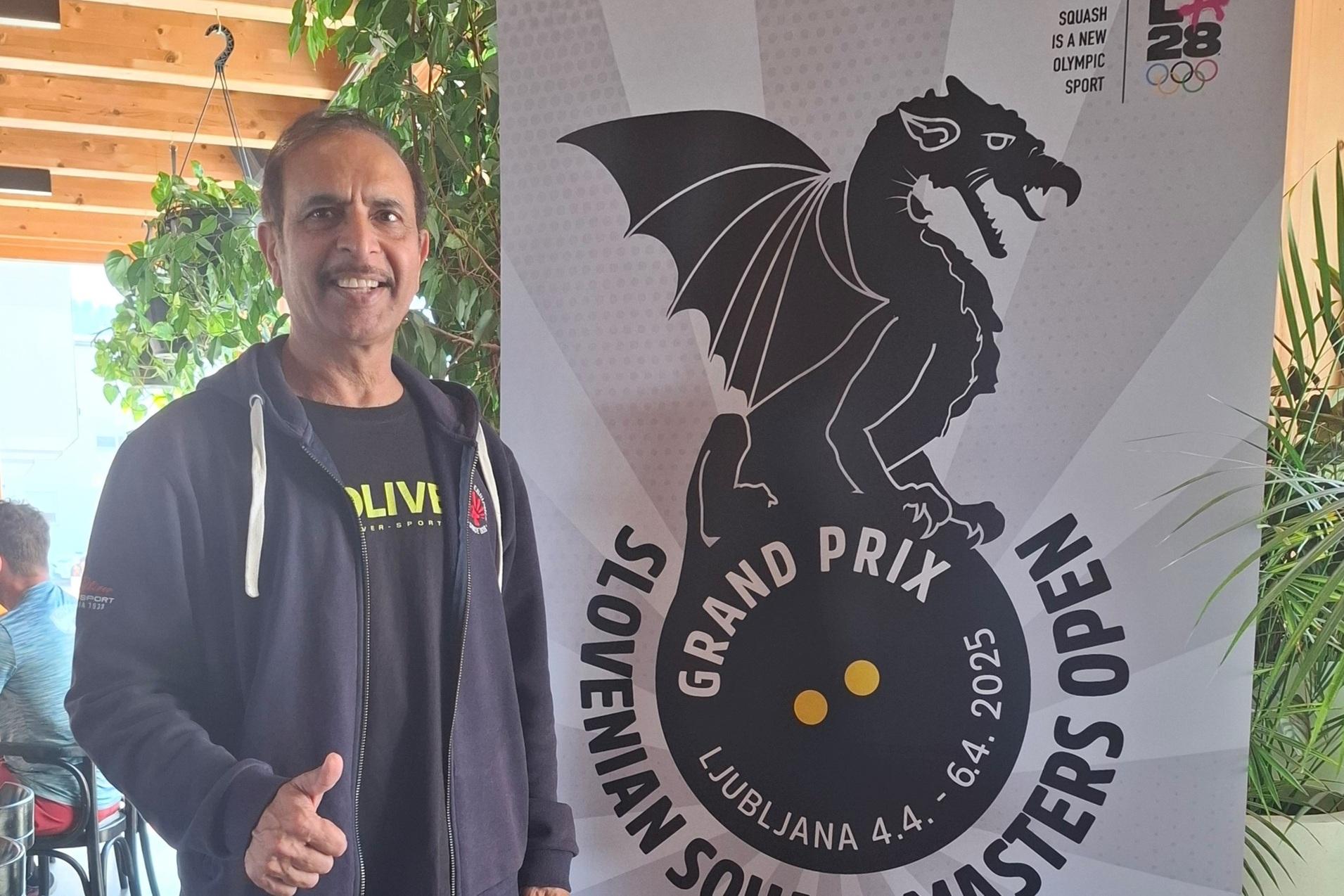Farman Khan gewinnt bei den Slovenian Masters Open die Altersklasse M50+