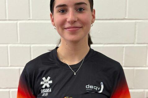 Maya Weishar stellte sich kurz vor der U19 Einzel- und Team EM den Fragen des DSQVs - Bild: DSQV