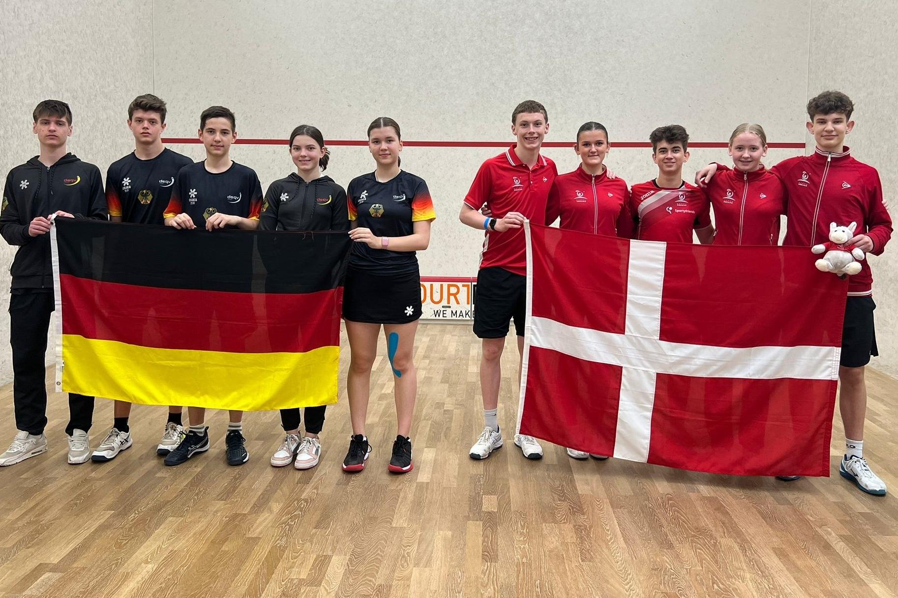 Das deutsche U17-Team belegte nach 0:2 Niederlage gegen Dänemark am Ende Rang zwölf - Bild: DSQV