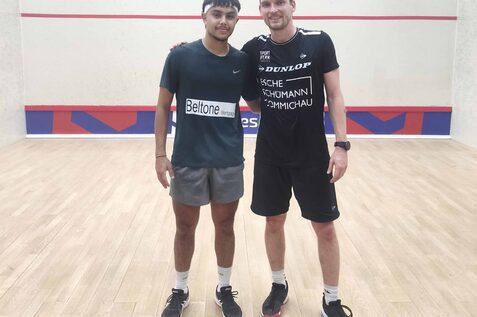 Valentin Rapp (re) unterliegt im Halbfinale der The Hague Open gegen Yassin Shohdy