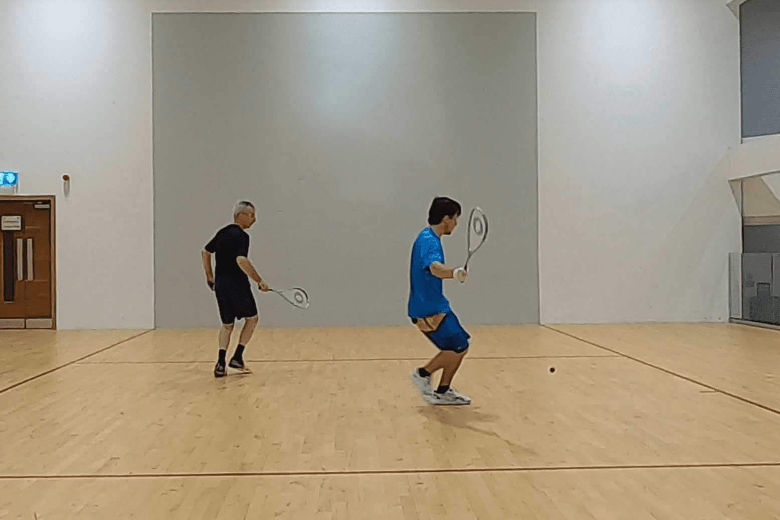 Zwei Spieler bei One-Wall-Squash - Bild: Vincent Bradley