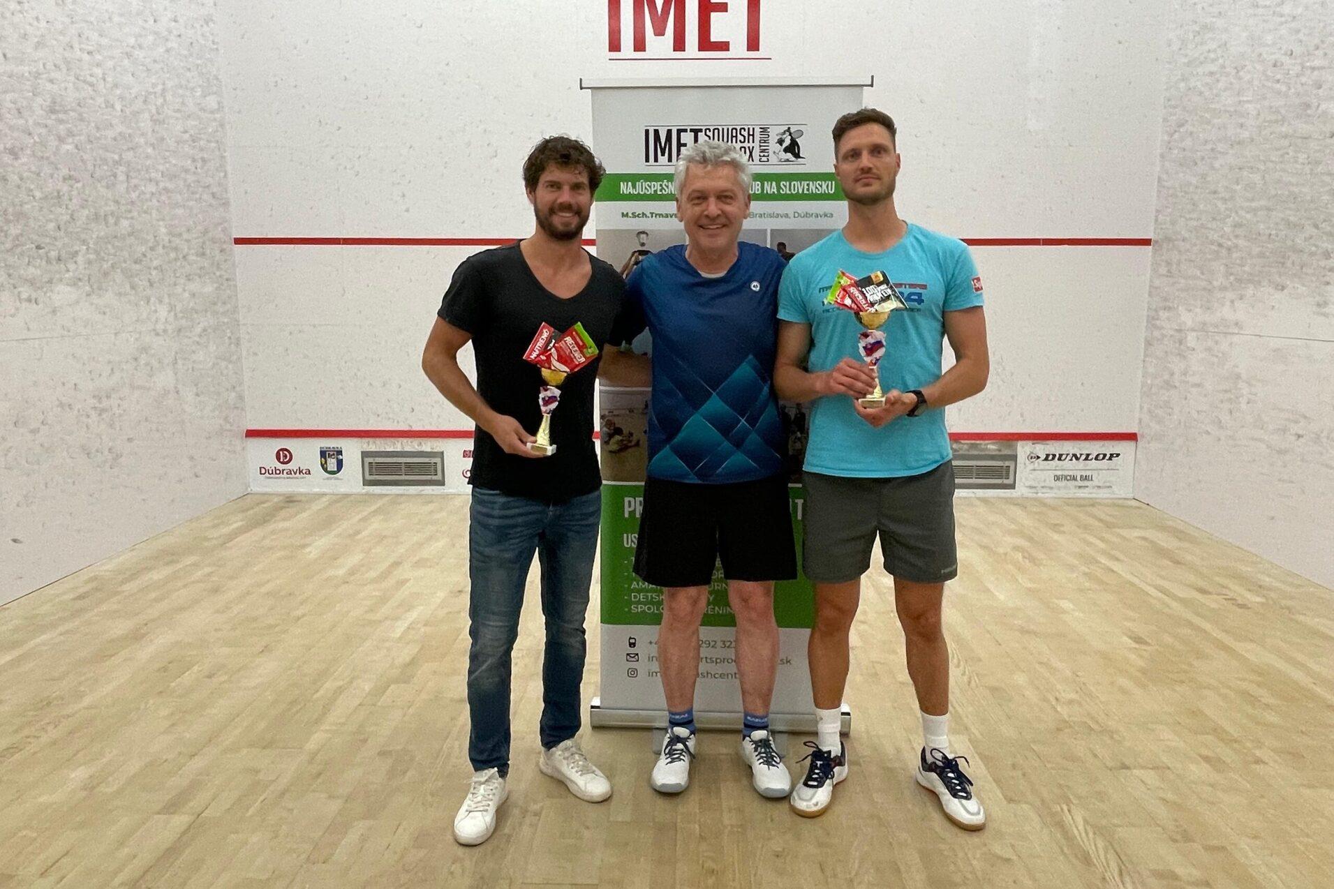 V.l.n.r.: Michael Aurich, Dietmar J&uuml;rschik und Georg Pickl waren bei den Slovak Masters Open in Bratislava.