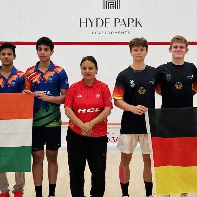 Im Match am Abend hatten Deutschlands Jungen gegen Indien keine Chance - Bild: DSQV