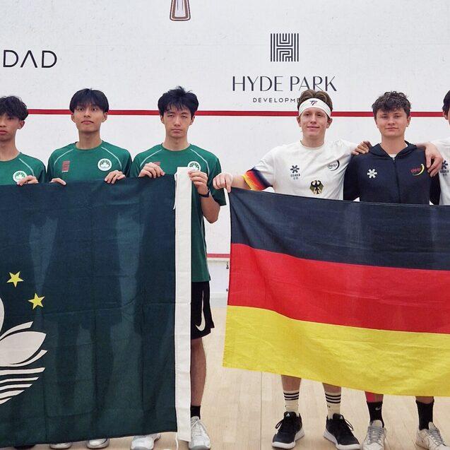 Deutschland gewinnt gegen Macau/China mit 3:0 Spielen - Bild: DSQV - Gregor Fischer-Vulpe
