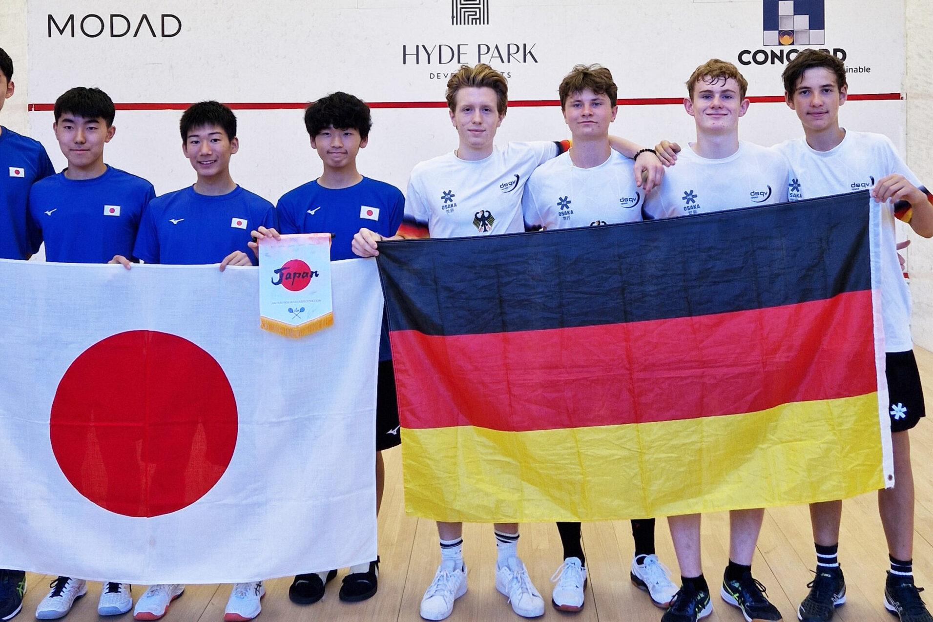 Deutschlands U19-Jungen-Team verliert gegen Japan mit 0:3 - Bild: DSQV - Gregor Fischer-Vulpe