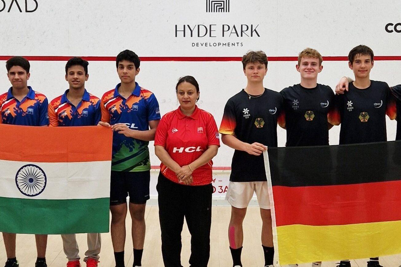 Im Match am Abend hatten Deutschlands Jungen gegen Indien keine Chance - Bild: DSQV