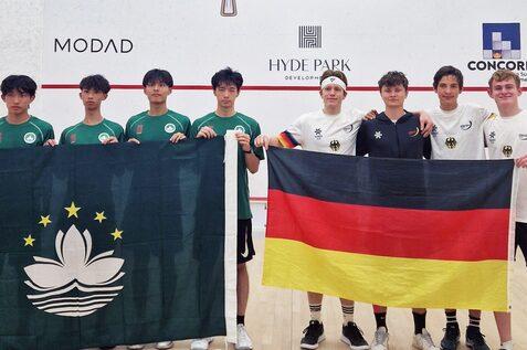 Deutschland gewinnt gegen Macau/China mit 3:0 Spielen - Bild: DSQV - Gregor Fischer-Vulpe
