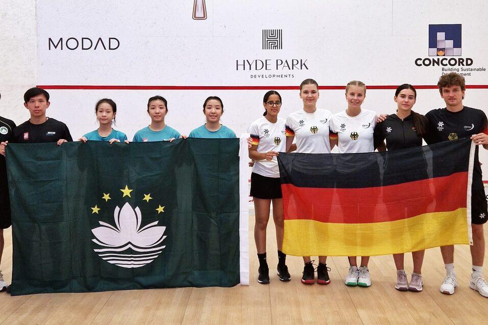 Die deutschen U19-M&auml;dchen verlieren das letzte Platzierungsmatch gegen Macau/China - Bild: DSQV - Gregor Fischer-Vulpe