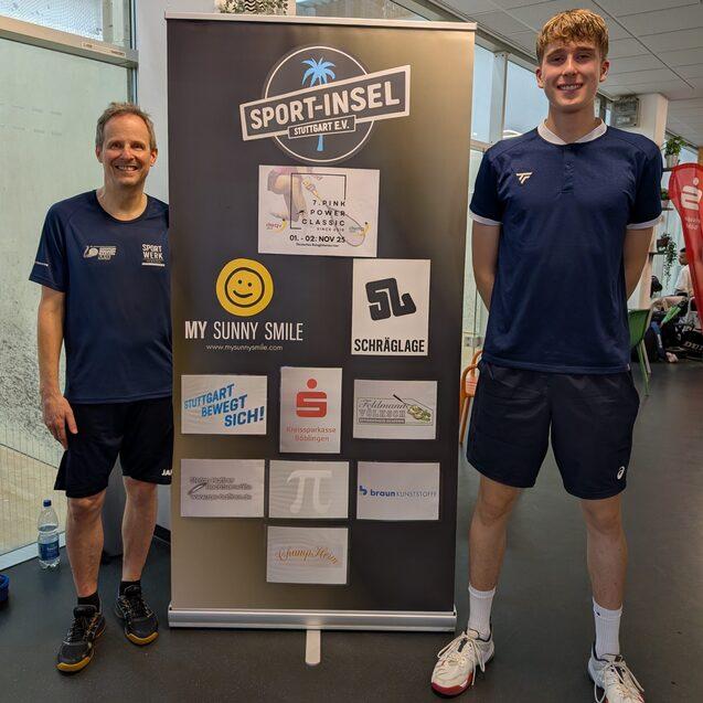 Das baden-w&uuml;rttembergische Finalduell ging an Carsten Doil (li), der Marco Sauter (re) in f&uuml;nf S&auml;tzen niederrang - Bild: Sport-Insel Stuttgart - Aylin G&uuml;nsav