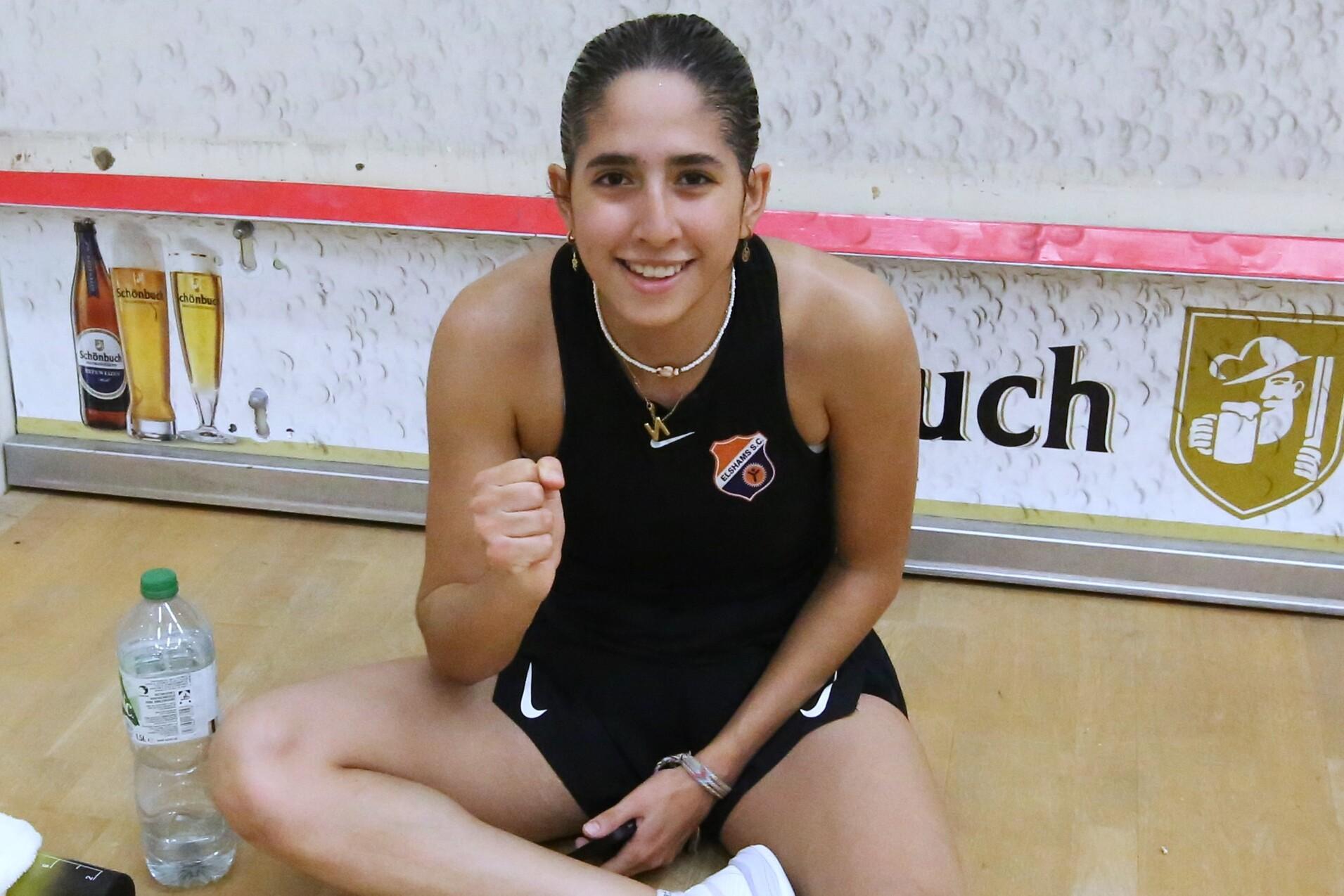 Nour Megahed bejubelt ihren Sieg in B&ouml;blingen - Bild: Christian Lortat