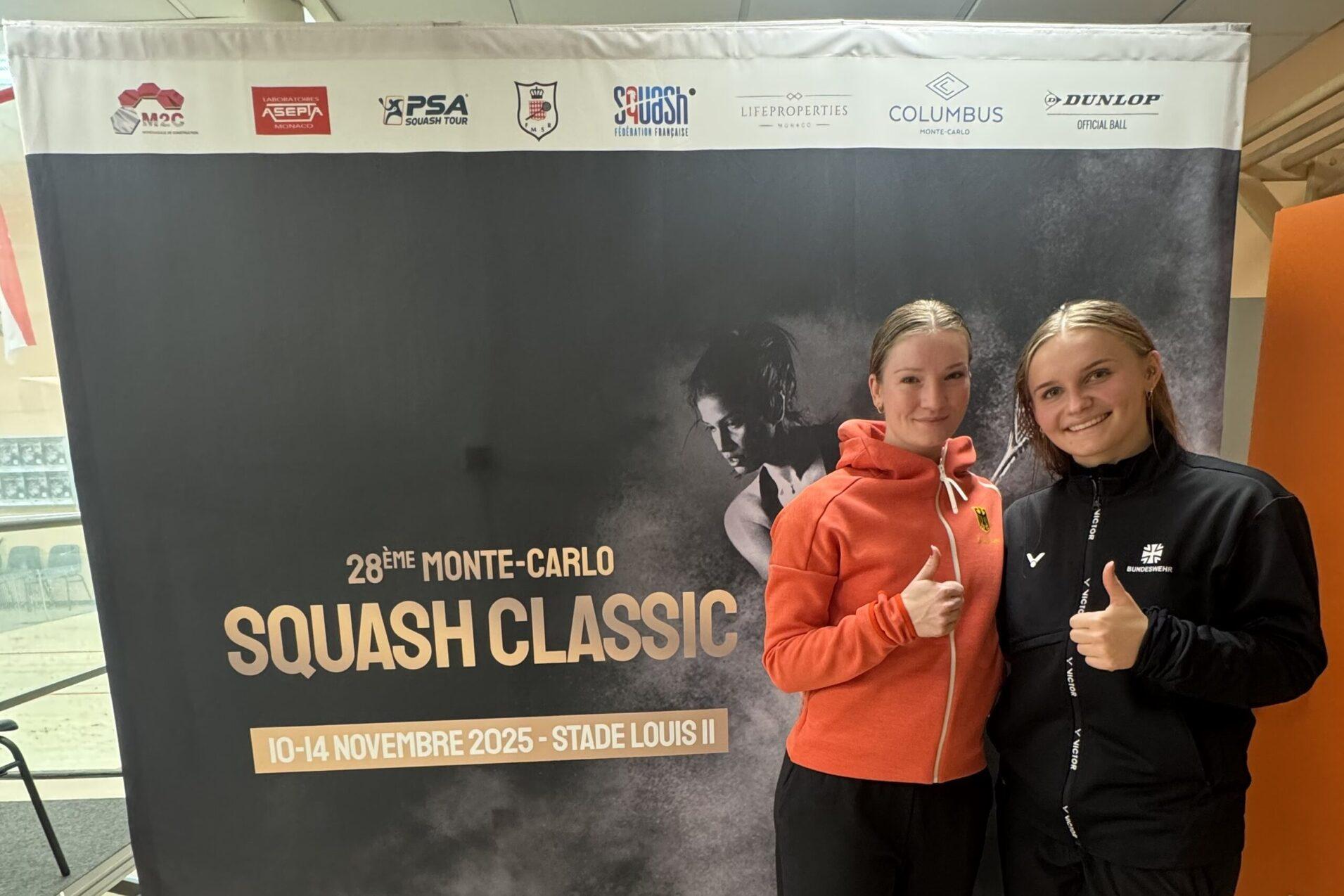 Saskia Beinhard (li) und Katerina Tycova waren bei den Monte Carlo Classic 2025 am Start - Bild: DSQV