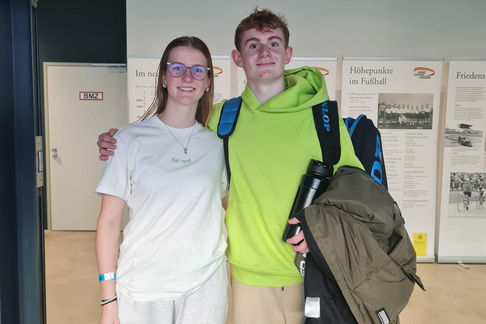 Aline Rei&szlig;enauer und Levi Visser