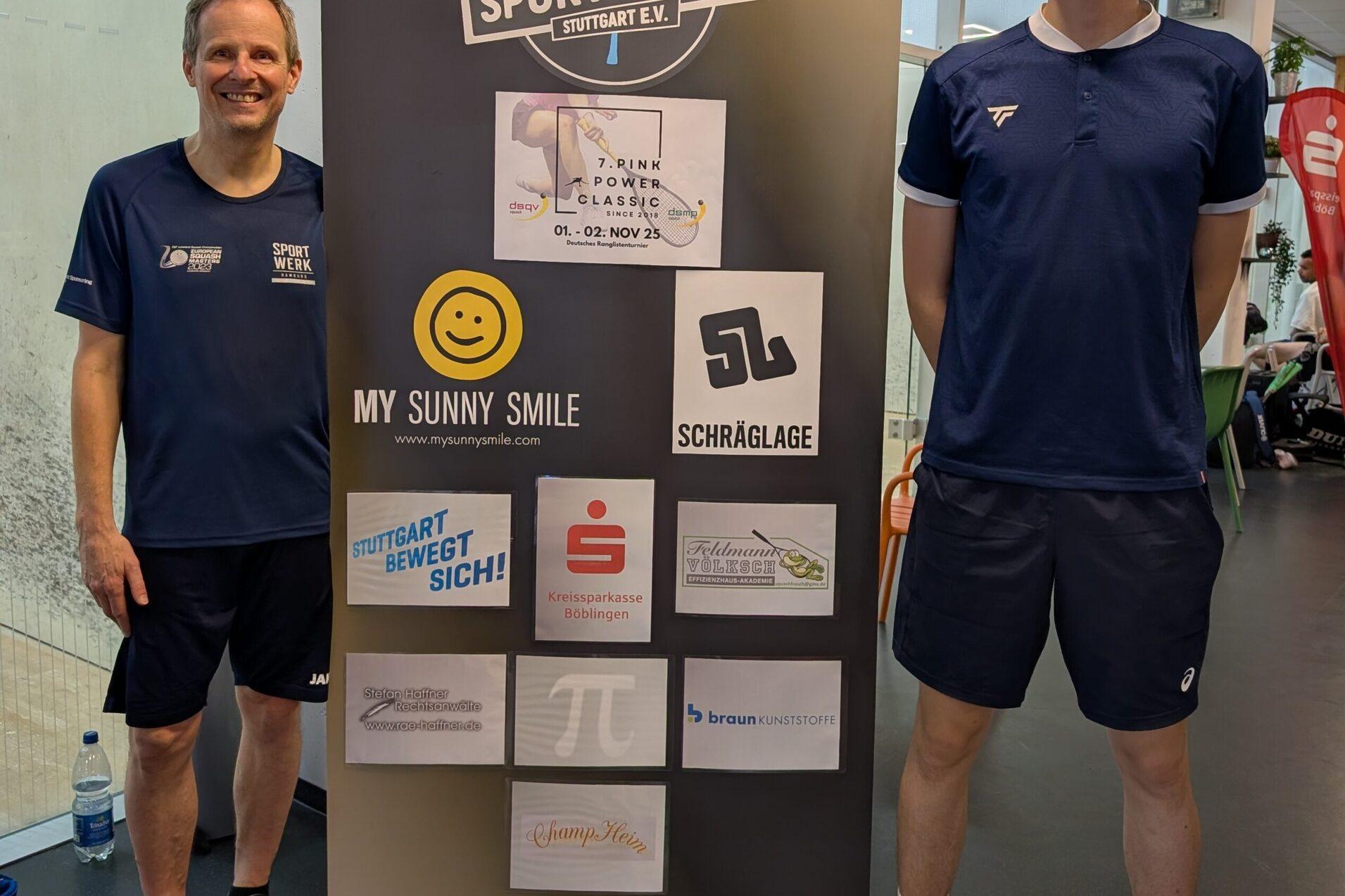 Das baden-w&uuml;rttembergische Finalduell ging an Carsten Doil (li), der Marco Sauter (re) in f&uuml;nf S&auml;tzen niederrang - Bild: Sport-Insel Stuttgart - Aylin G&uuml;nsav