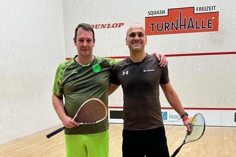 Lorant Muth (re) gewinnt das Finale im A-Feld gegen Anders Kroscky - Bild: DSQV