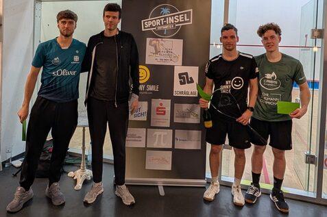 V.l.n.r.: Finn-Lennart Koch, Robin Gadola, Valentin Rapp und Yannik Omlor - Bild: Sport-Insel Stuttgart - Saskia Knobling