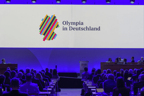 Die deutsche Olympia-Bewerbung spielte auch bei der DOSB-MGV eine wichtige Rolle - Bild: DOSB/picture-alliance