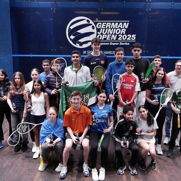Podestplatzierte bei den German Junior Open 2025 - Bild: DSQV - Lennard Jessen