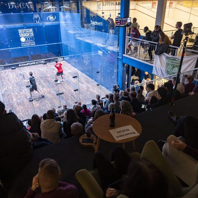 Das Sportwerk Hamburg wird ab Freitag für drei Tage zum Magneten für alle deutschen Squashfans - Bild: Henning Angerer