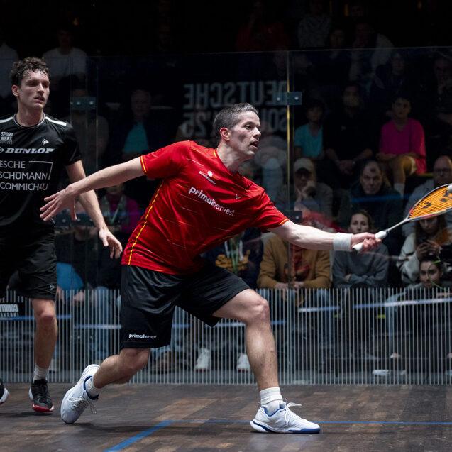 Raphael Kandra (re), an Position eins gesetzt, und Valentin Rapp (li) lieferten sich im letzten Jahr einen spannenden Fünfsatzfight im Halbfinale, den Kandra für sich entschied - Bild: Henning Angerer