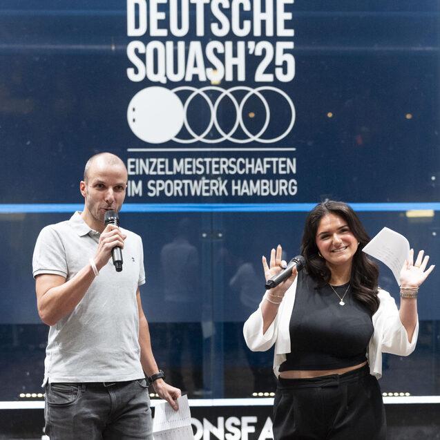 Bart Wijnhoven und Hafseja Ali vom Sportwerk Hamburg freuen sich auf die Jubiläumsauflage der DEM/DAM 2026 - Bild: Henning Angerer
