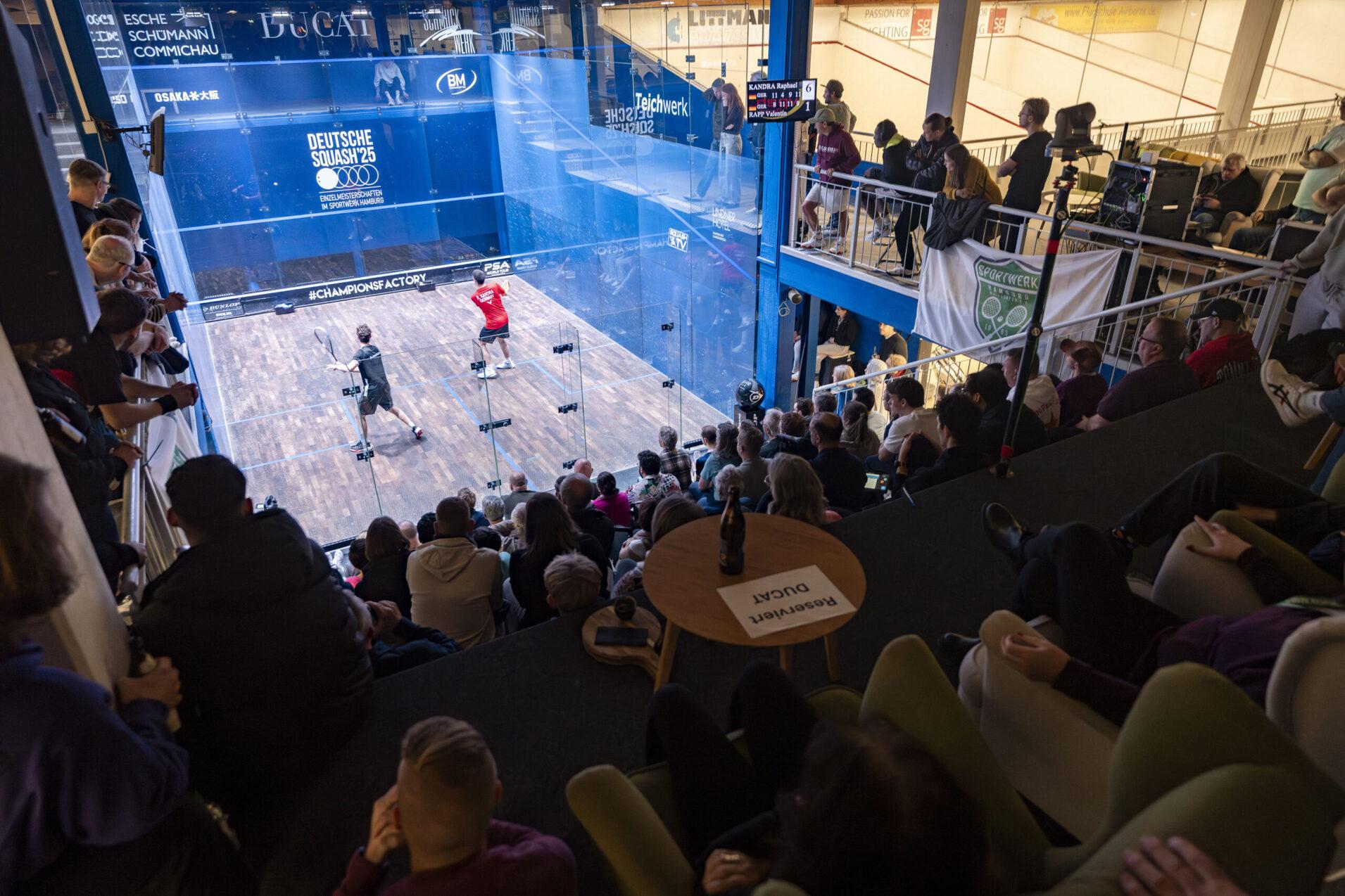 Das Sportwerk Hamburg wird ab Freitag für drei Tage zum Magneten für alle deutschen Squashfans - Bild: Henning Angerer