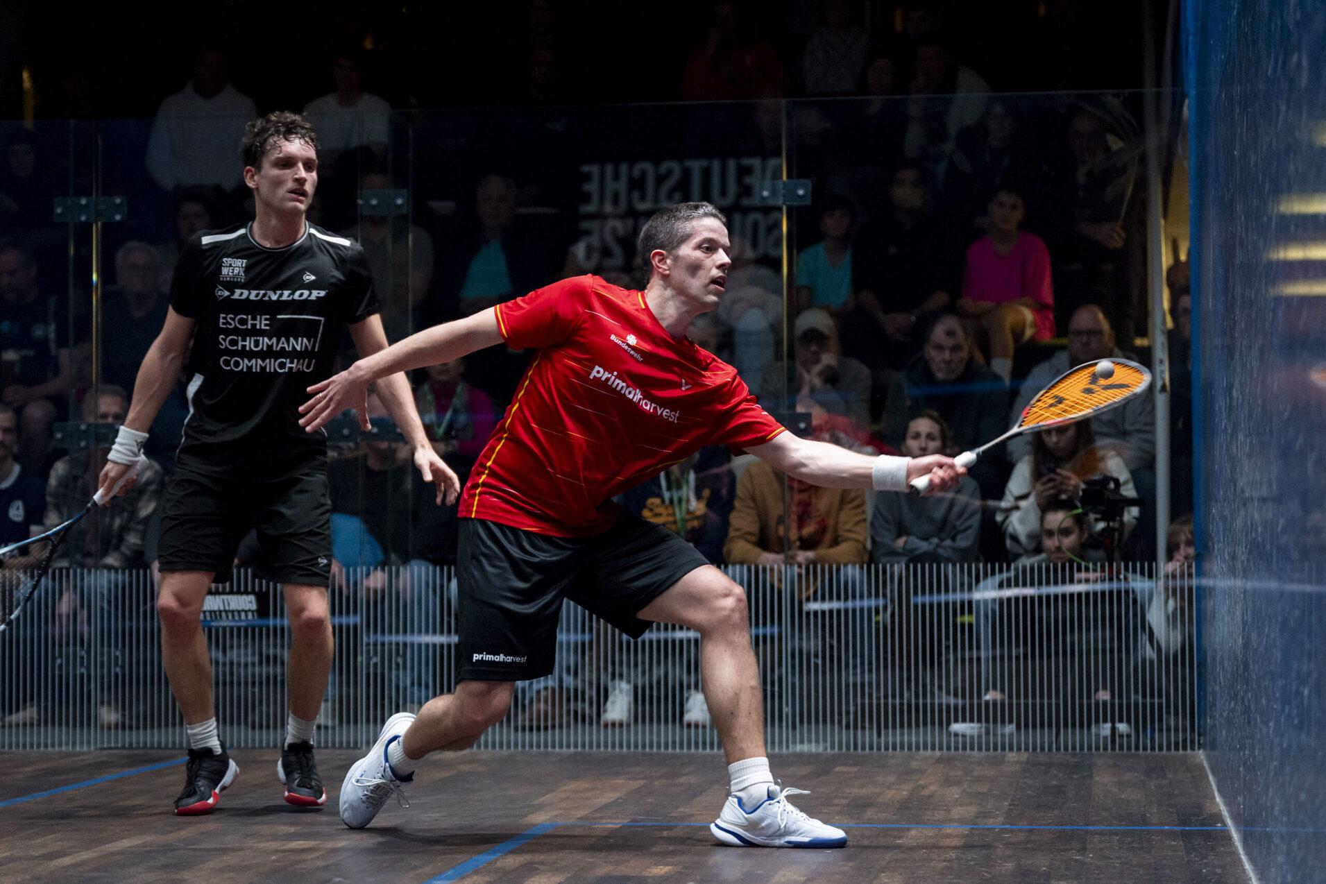 Raphael Kandra (re), an Position eins gesetzt, und Valentin Rapp (li) lieferten sich im letzten Jahr einen spannenden Fünfsatzfight im Halbfinale, den Kandra für sich entschied - Bild: Henning Angerer