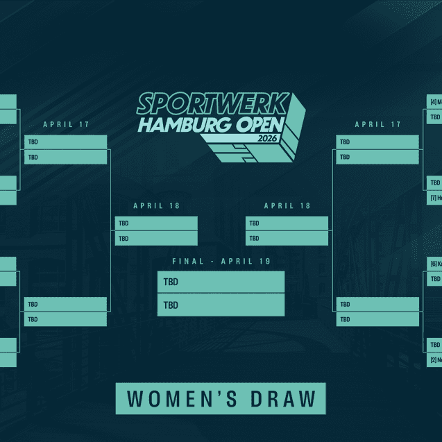 Das Damen-Draw Sportwerk Hamburg Open 2026 - Bild: PSA Squash Tour