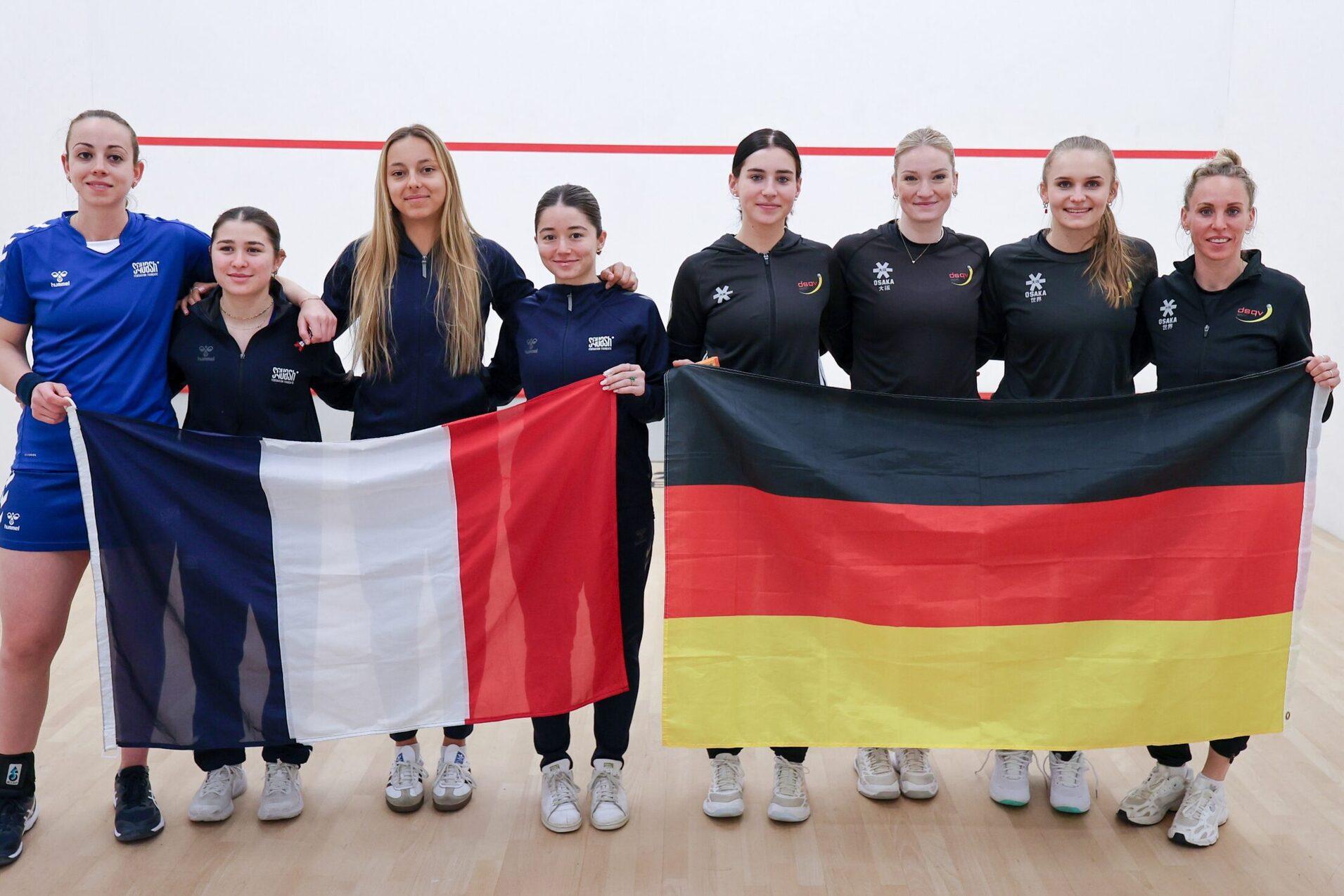 Deutschland unterliegt gegen die favorisierten Spielerinnen aus Frankreich - Bild: DSQV - Lennard Jessen