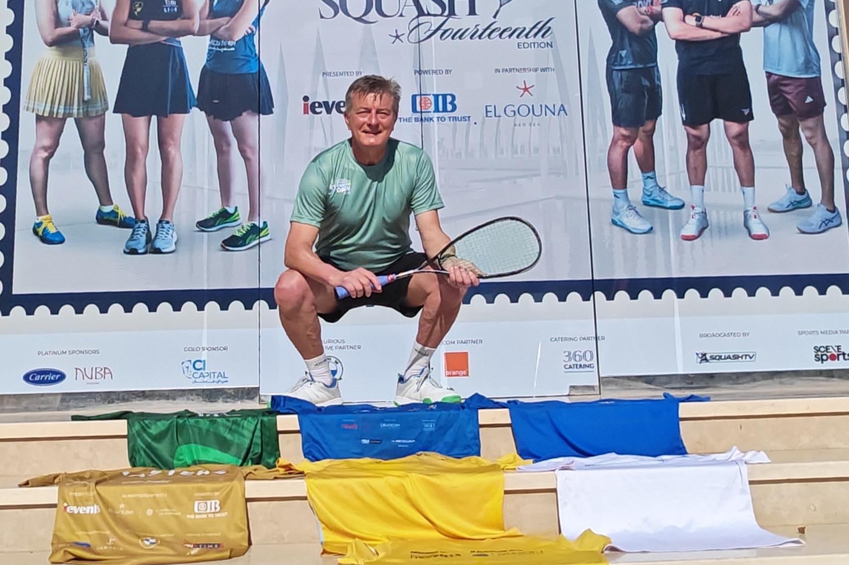 Felix Paal hat bisher insgesamt achtmal beim Masters-Turnier in El Gouna teilgenommen - die verschiedenen Shirts stammen aus den vergangenen Events