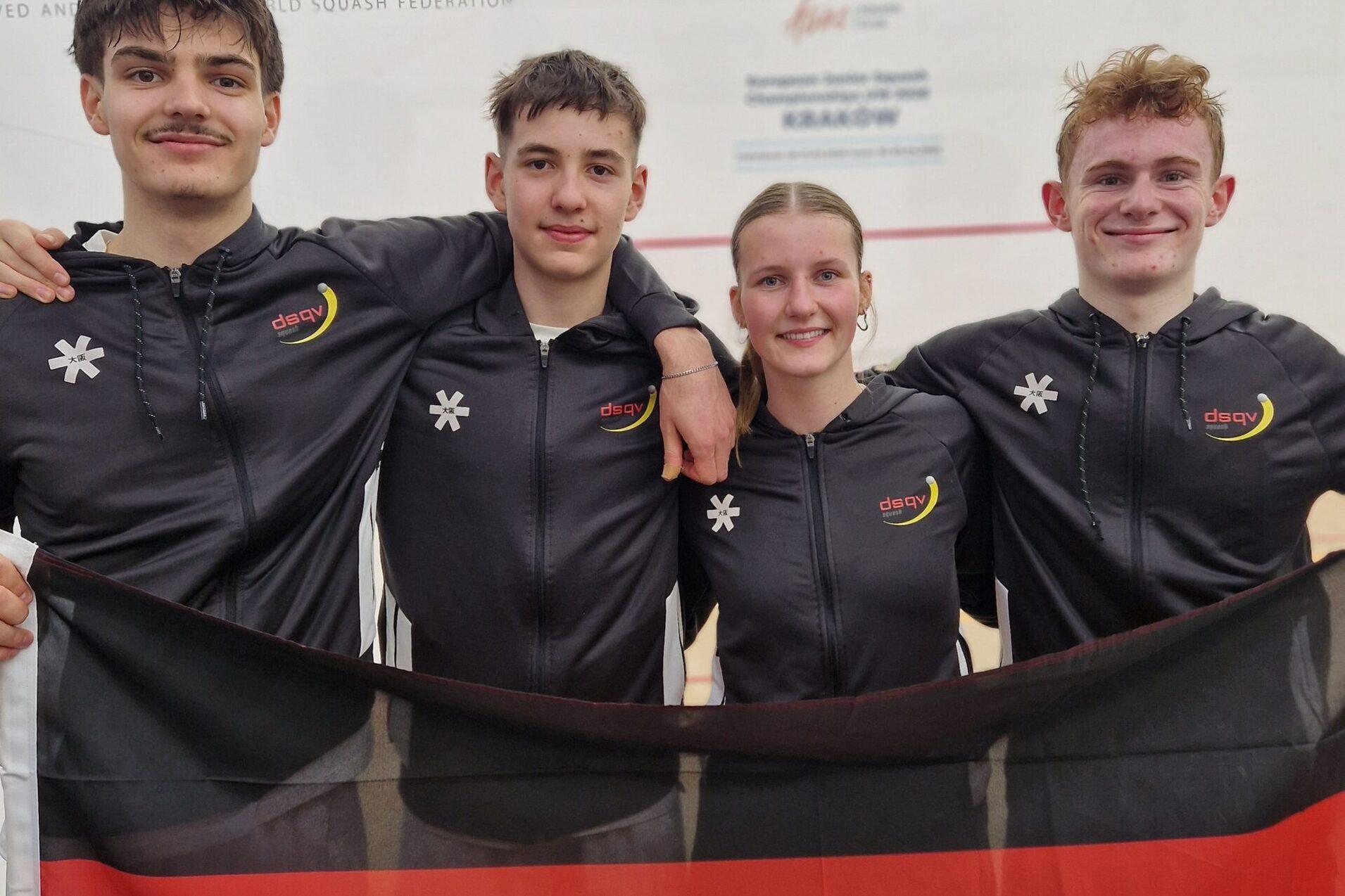 Alessio Fumagalli, Oleksii Bielikov, Alina Reißenauer, Levi Visser. (v. l. n. r)