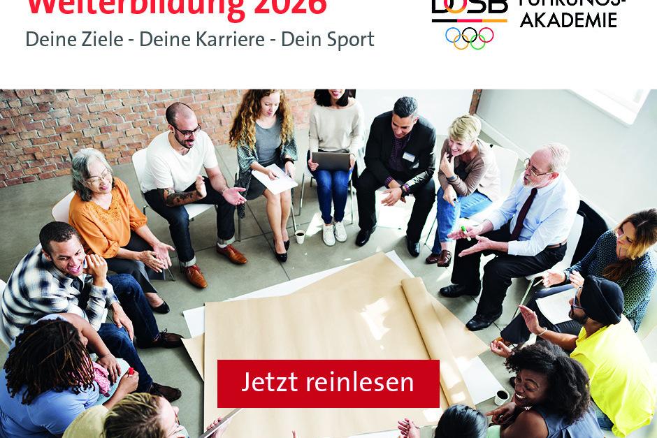 Auch das Seminarprogramm im zweiten Quartal der Führung-Akademie hält wieder viele nützliche Kurse für die Arbeit in einer Sportorganisation bereit - Bild: DOSB