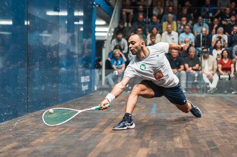 Youssef Soliman ben&ouml;tigte f&uuml;nf S&auml;tze gegen Melvil Scianimanico zum Halbfinaleinzug - Bild: PSA
