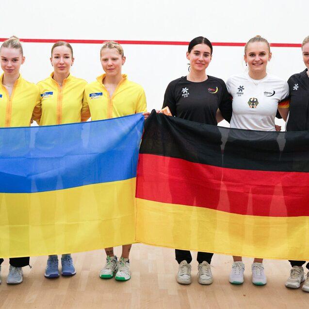 Deutschland wird am Ende durch einen 2:1 Sieg gegen die Ukraine Neunter in der Division eins - Bild: DSQV - Lennard Jessen